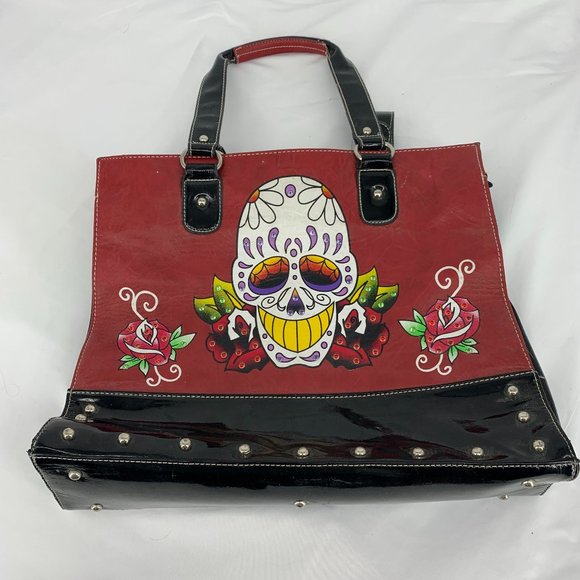 Large Bag With Skull Design - Picture 1 of 6